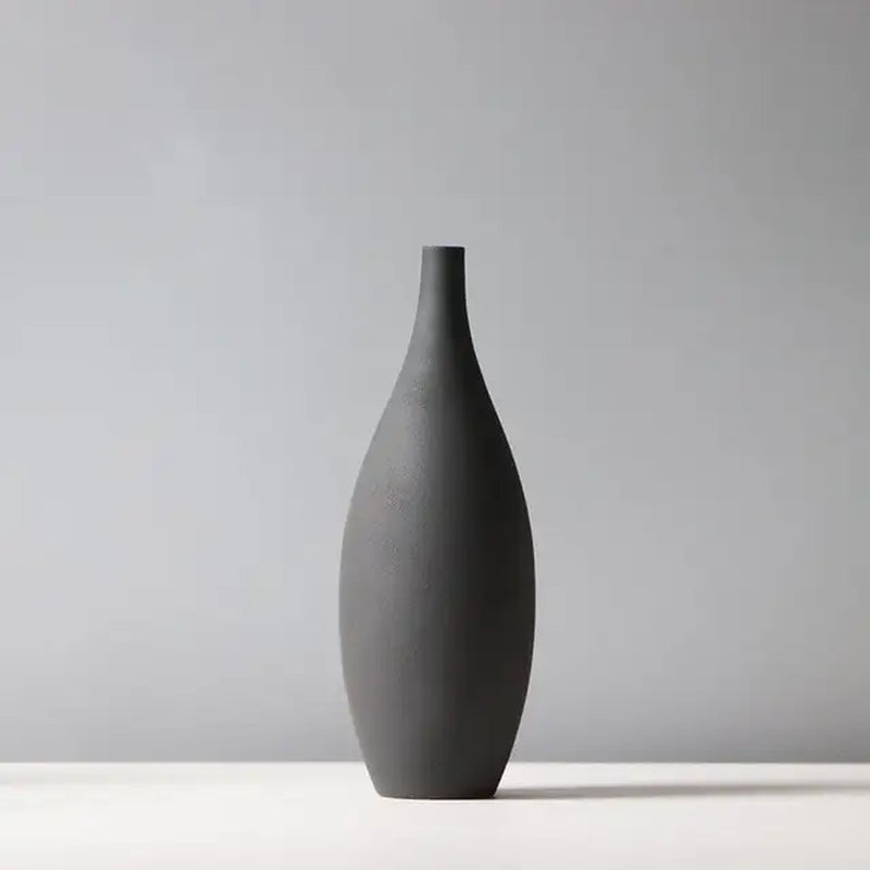 Matte Ceramic Vase | Morandi Modern Vase | Decorative Vase | Ceramic Pottery | Minimal Vase | Table Decoration