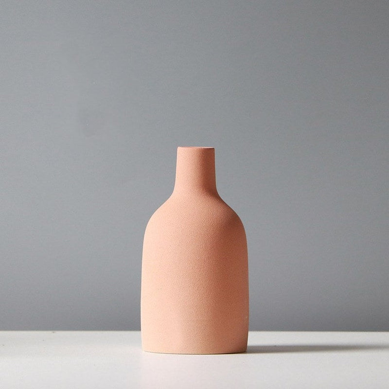 Matte Ceramic Vase | Morandi Modern Vase | Decorative Vase | Ceramic Pottery | Minimal Vase | Table Decoration