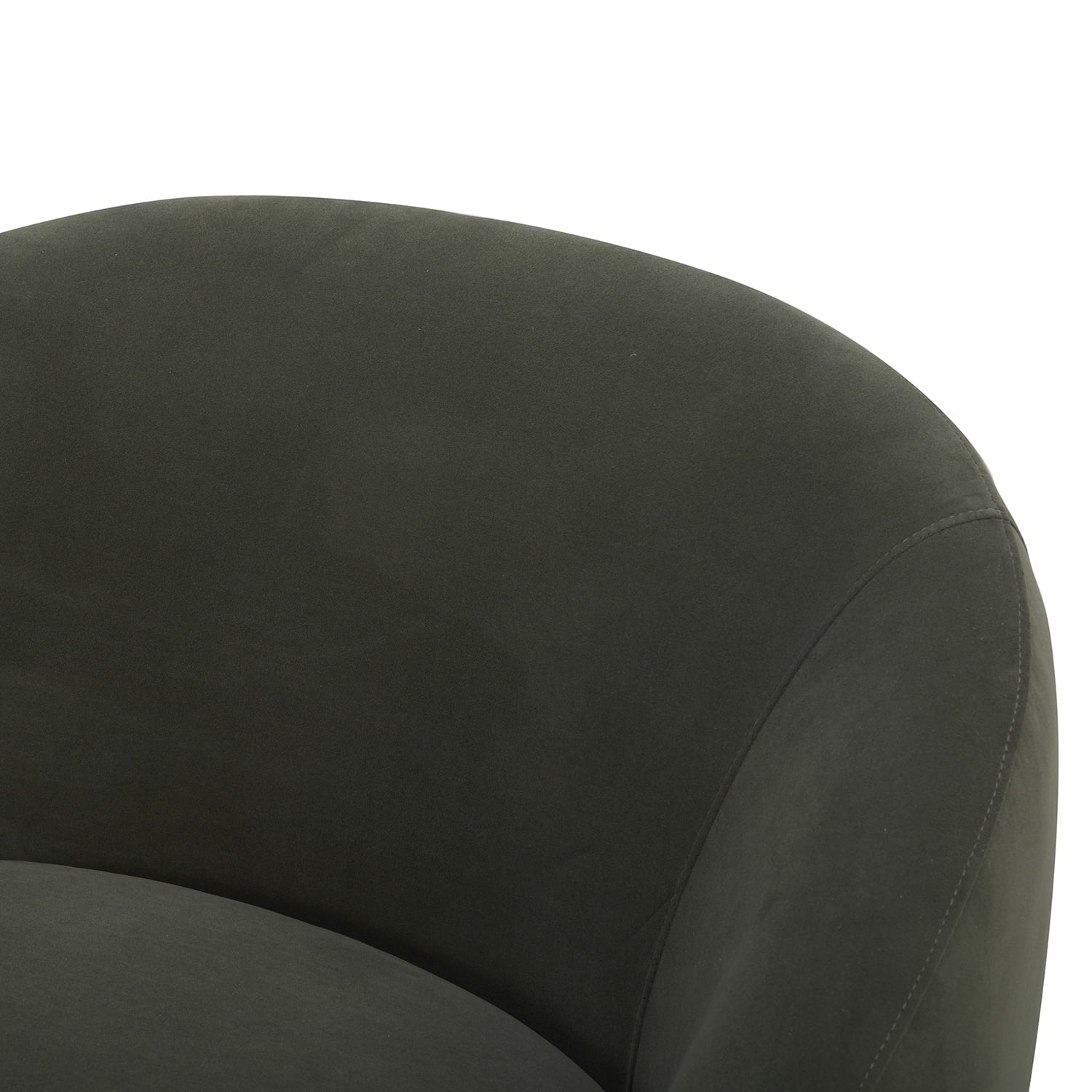 Mira Velvet Swivel Chair, Olive